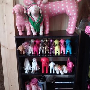 Pink Polka Dot Plush Dog Toy